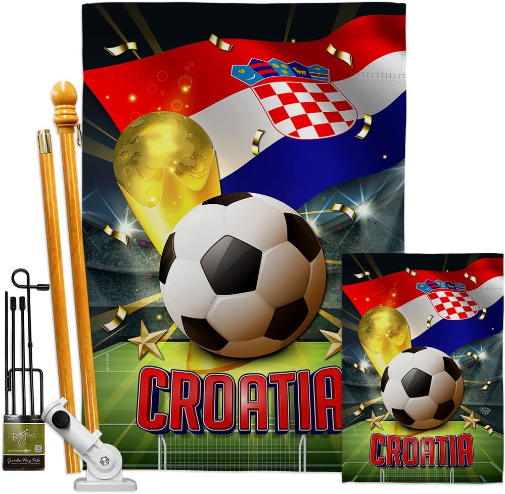 Games Garden Party - Banner Wall Art with Flag Poles