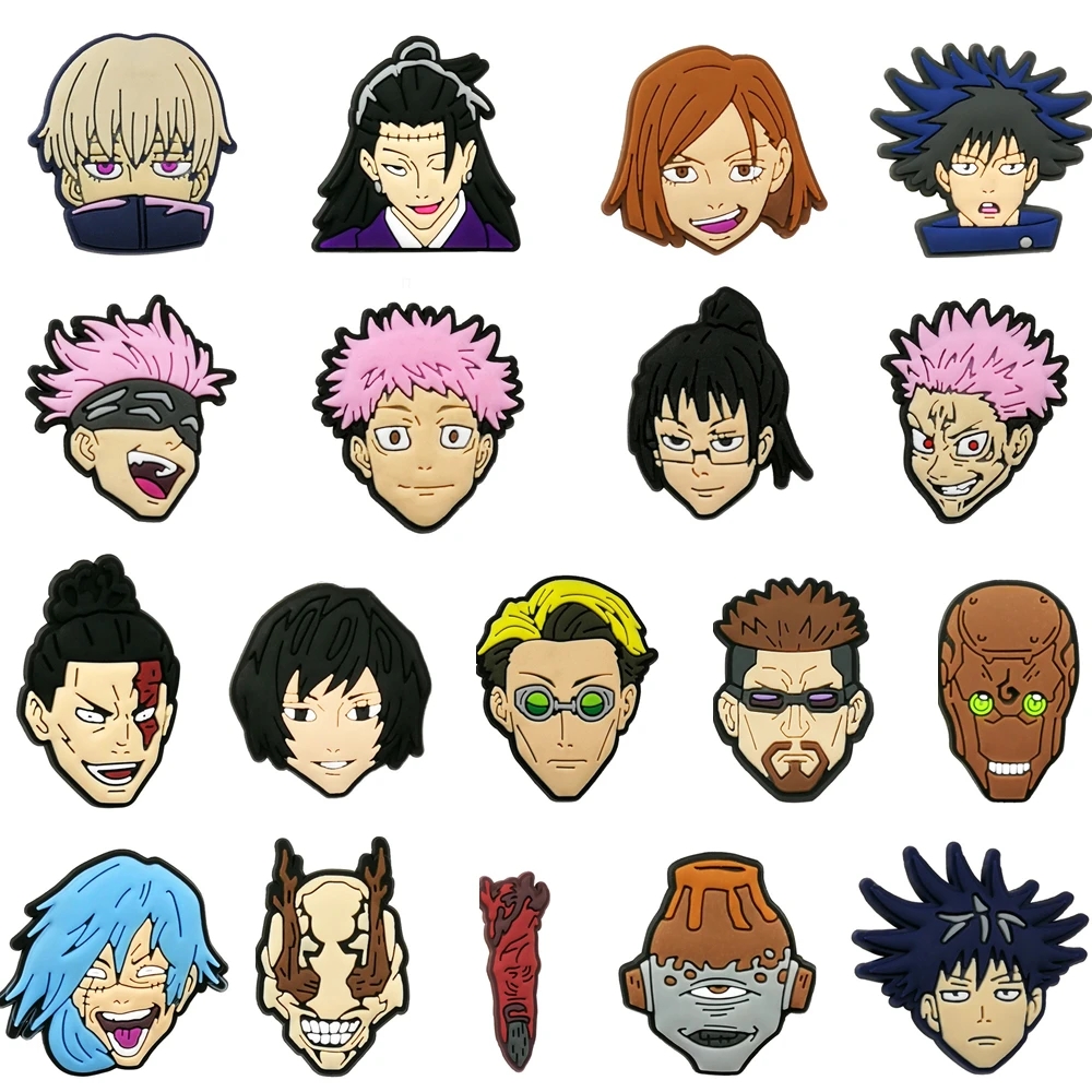 Games Garden Party - 18Pcs Japanese Jujutsu Kaisen Shoes Charms
