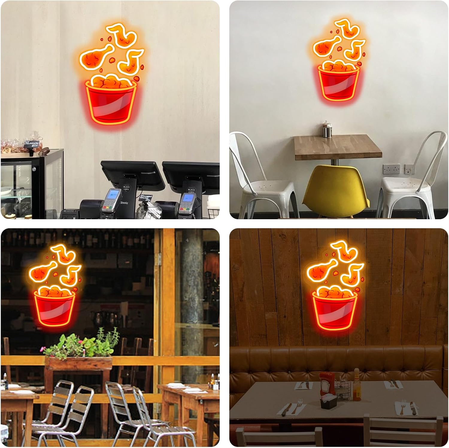 Fried Chicken Neon Sign USB Di - Party Games Shop recensione e prezzo
