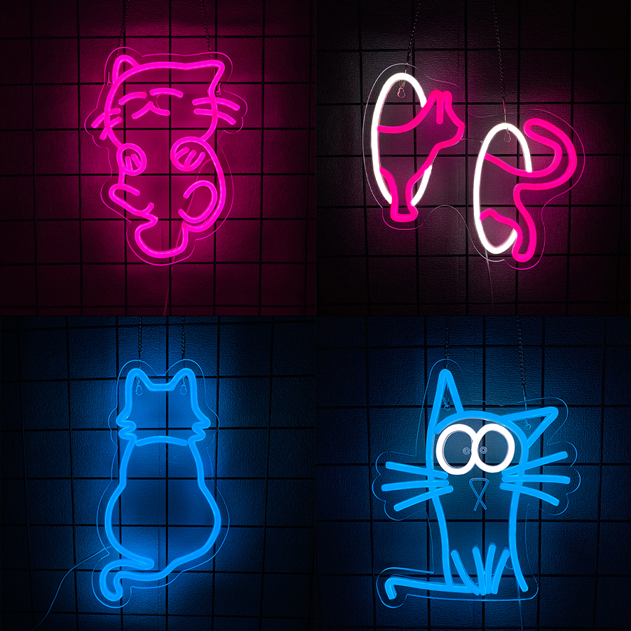 Cat Series Neon Sign For Wall  - Party Games Shop recensione e prezzo