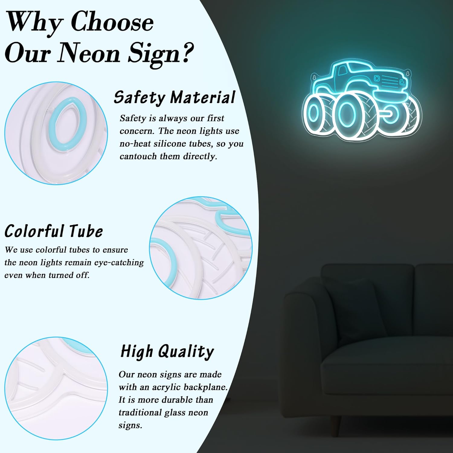 Truck Neon Sign USB Dimmable L - Party Games Shop recensione e prezzo