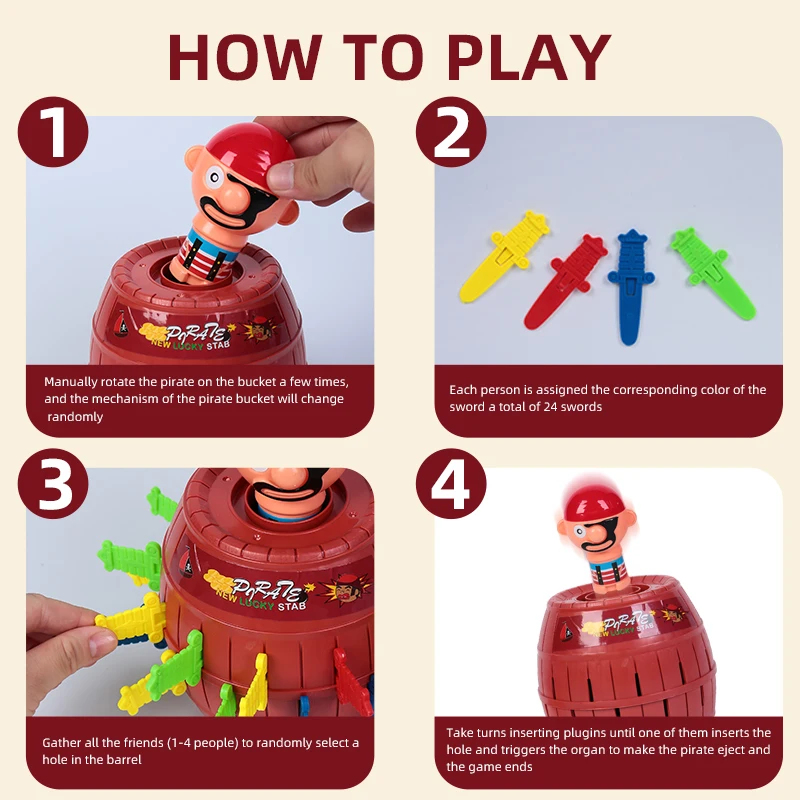 Funny Prank Toy Set Pirate Buc - Party Games 15 In 1 recensione e prezzo
