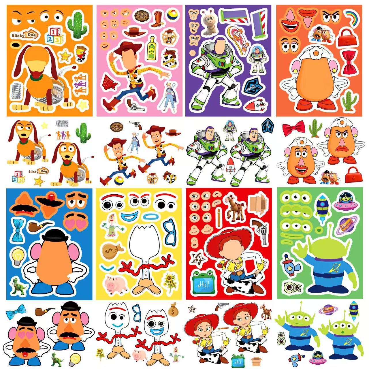 1 box of 8 sheets Make a Face  - Kids Party Games recensione e prezzo