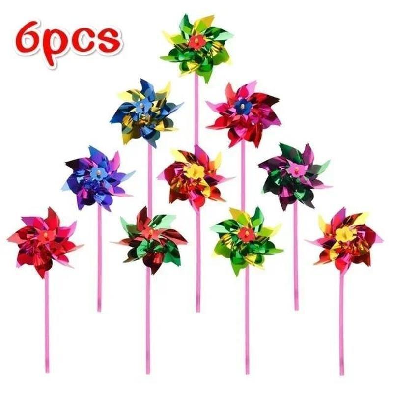 6Pcs Plastic Windmill Pinwheel - Games Garden Party recensione e prezzo