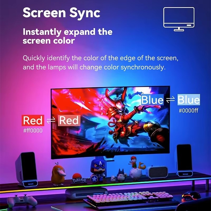 RGB Gaming Lights Strip Monito - Party Games Night recensione e prezzo