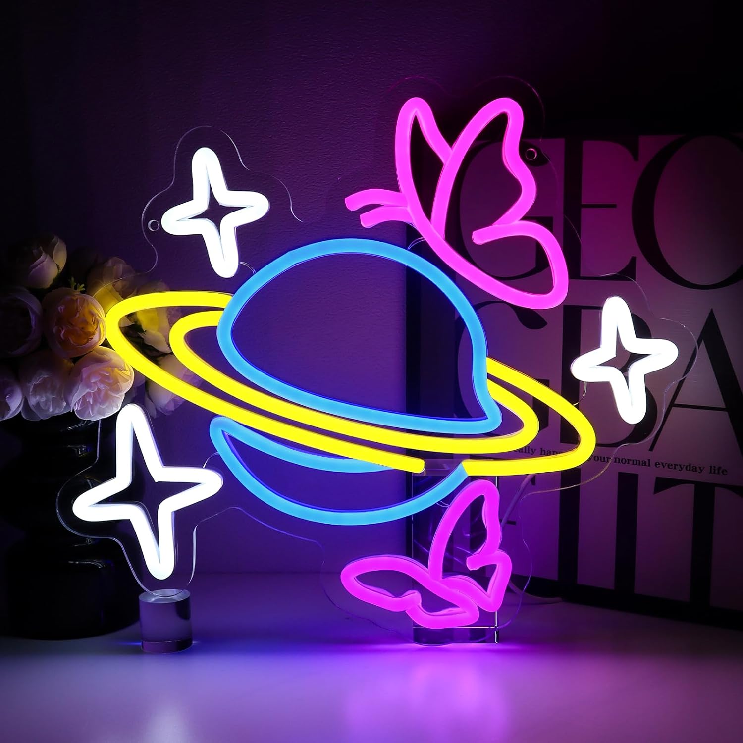 Planet Butterfly Star Neon Sig - Party Games Shop recensione e prezzo