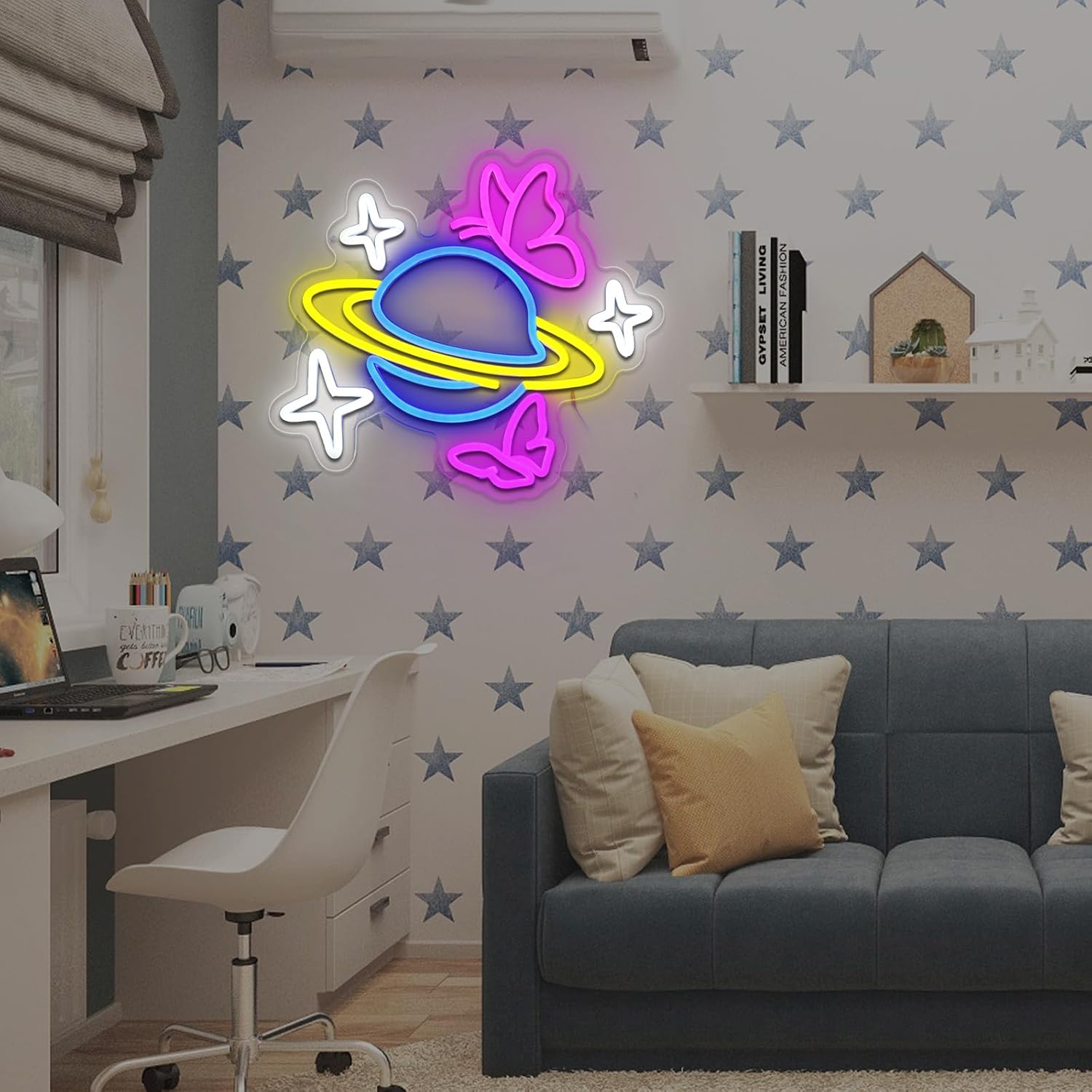 Planet Butterfly Star Neon Sig - Party Games Shop recensione e prezzo