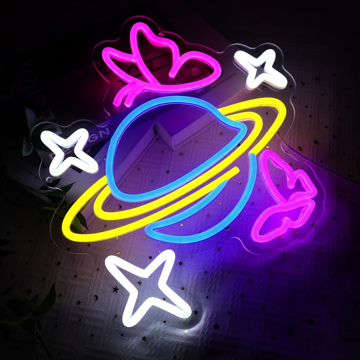 Planet Butterfly Star Neon Sig - Party Games Shop recensione e prezzo