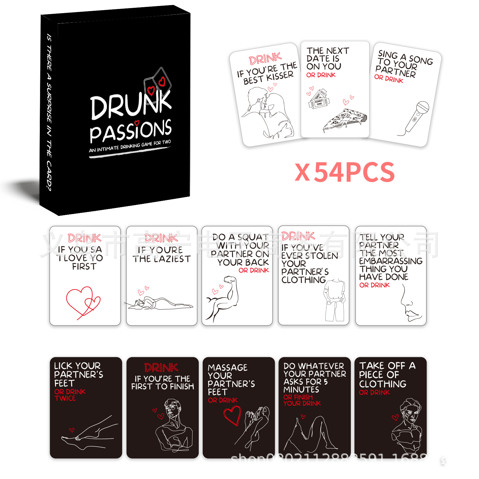 Drunk Passions Lovers Couples  - Party Games Night recensione e prezzo