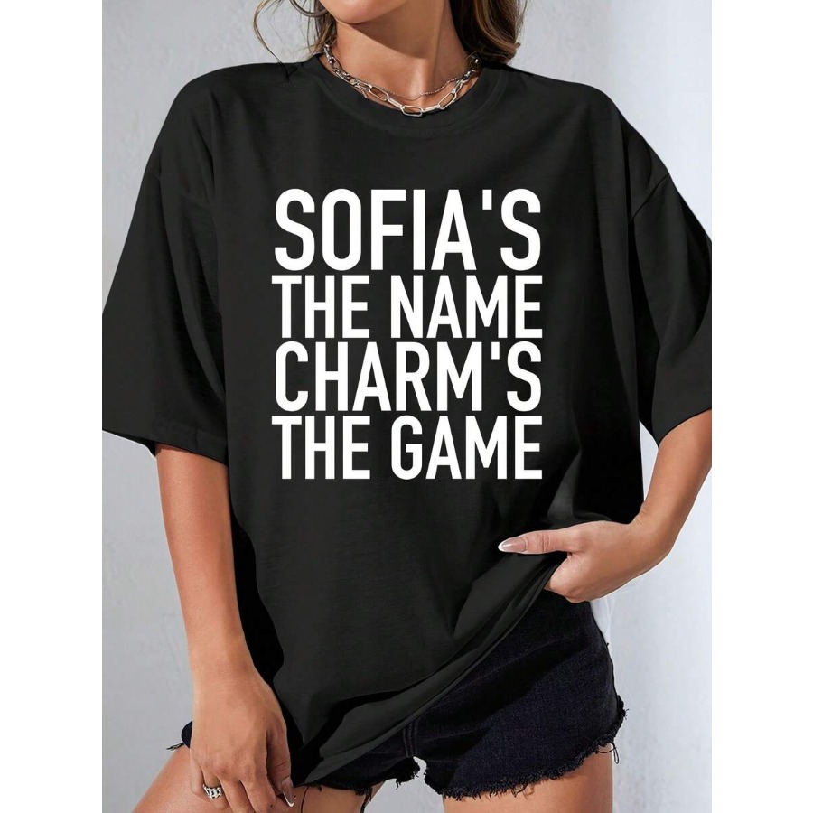 【New style】Women'S Name T-Shir - Party Games Quotes Short recensione e prezzo