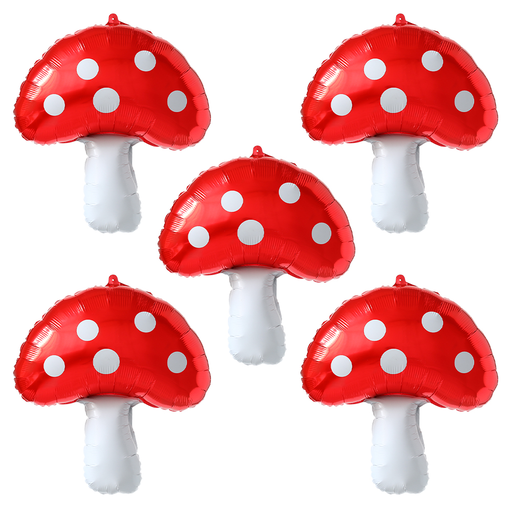 5/3/1Pcs Red Mushroom Foil Bal - Games Garden Party recensione e prezzo
