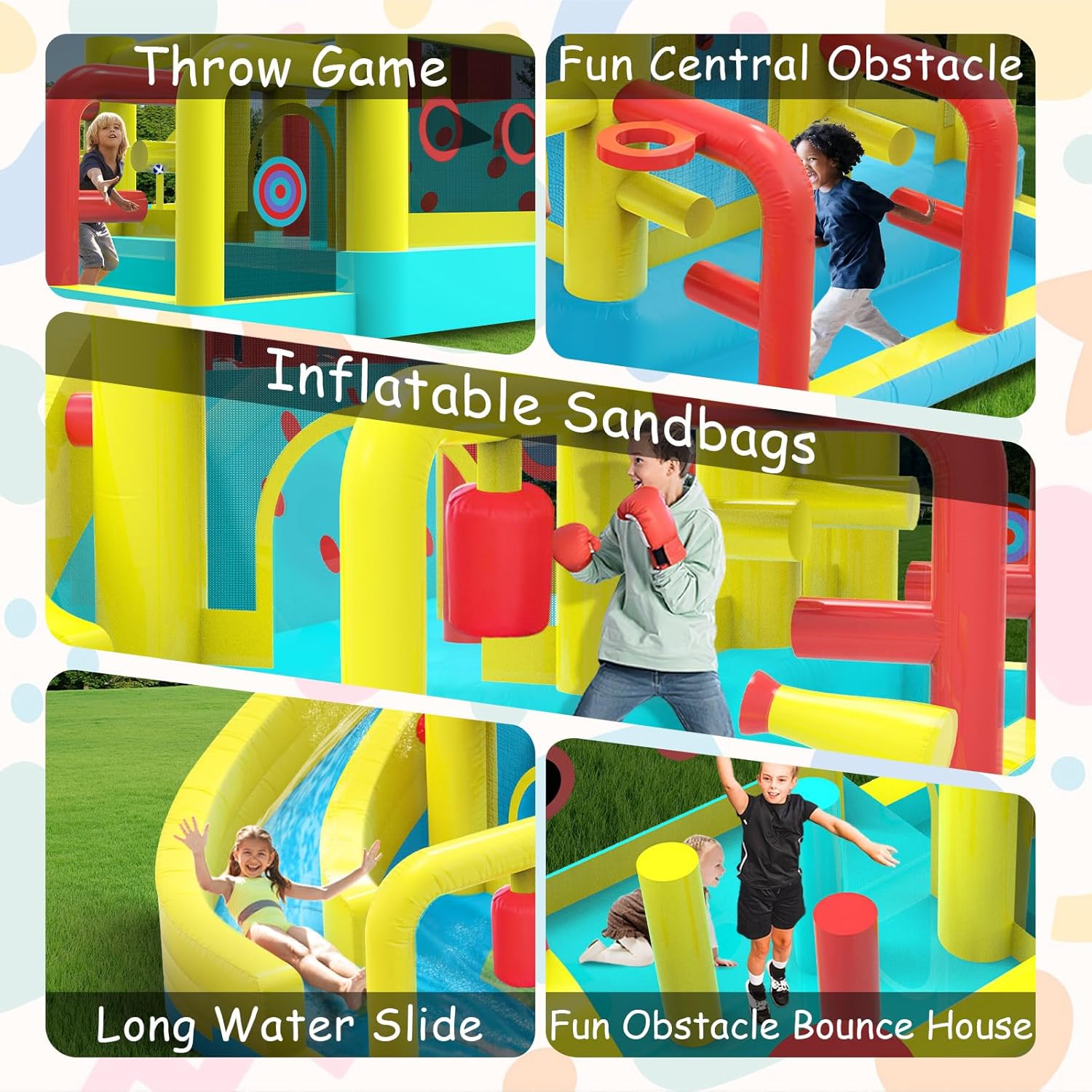 Kids Inflatable Water Slide Bo - Kids Party Games recensione e prezzo