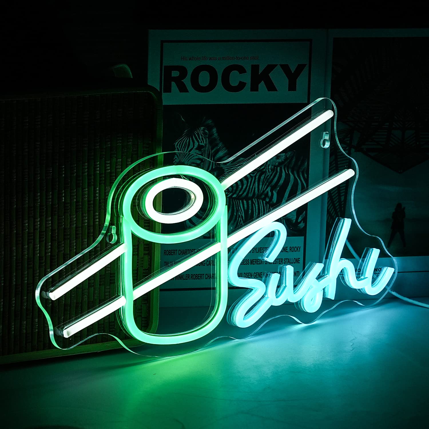 Sushi Neon Sign Bar Wine Glass - Party Games Shop recensione e prezzo