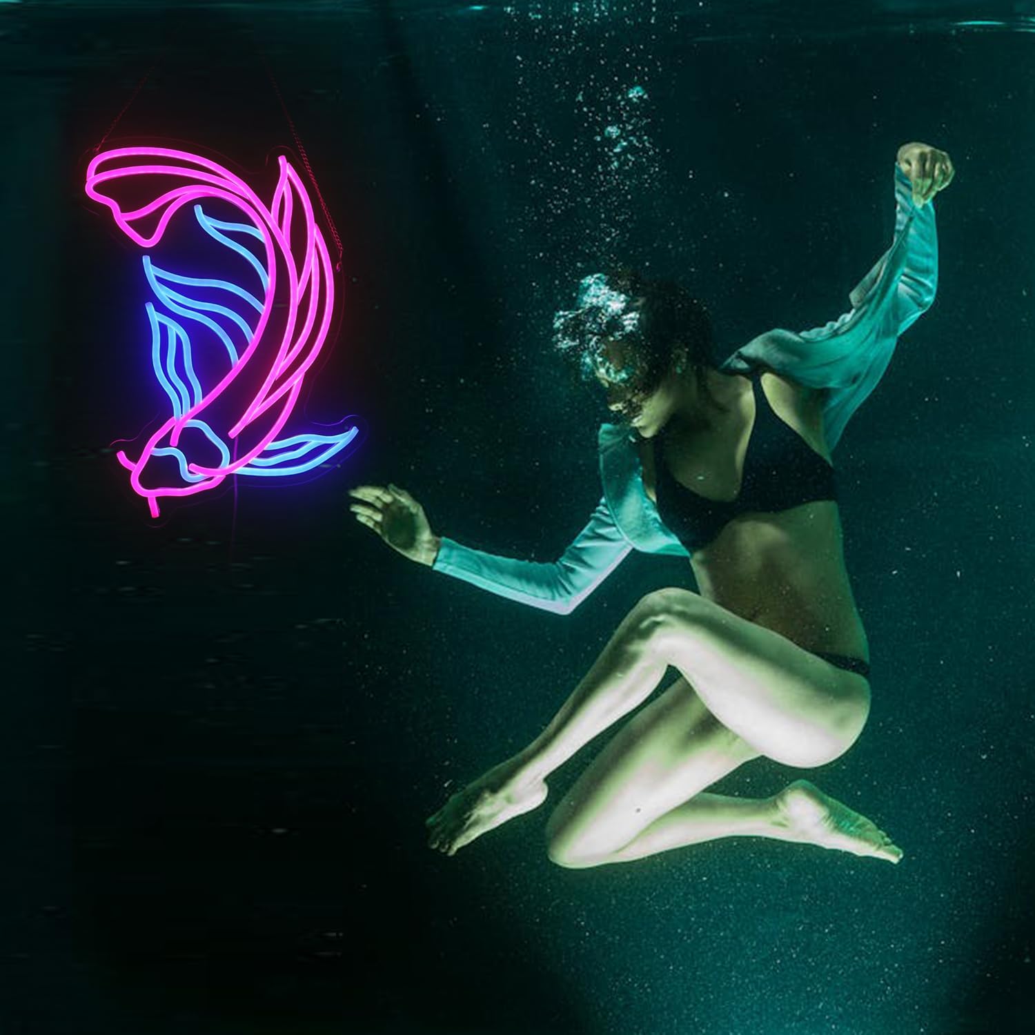 Koi Fish Neon Sign Dimmable LE - Party Games Shop recensione e prezzo